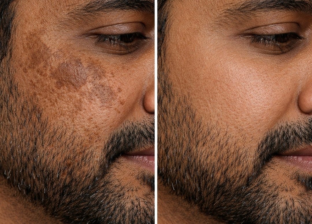 Melasma dark patch treatment result