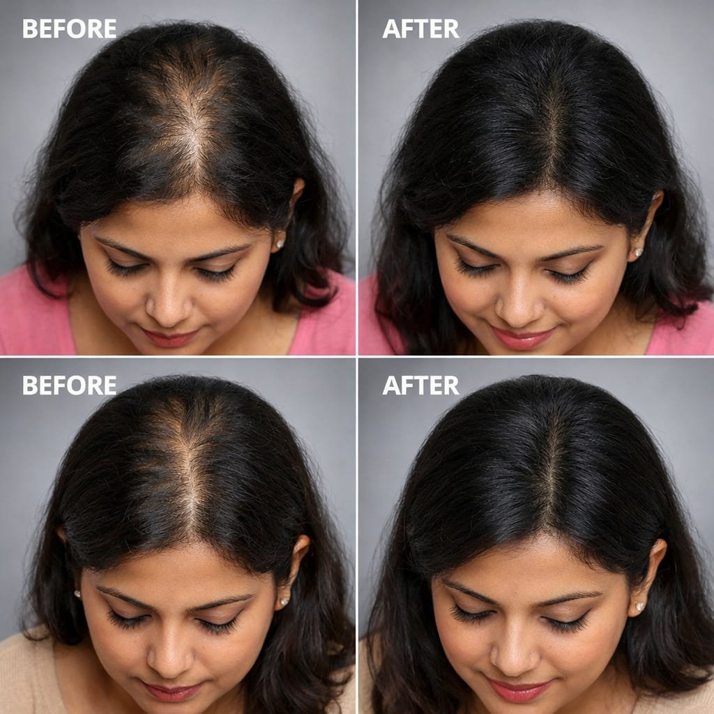 PRP hair treatment for female hair thinning in Delhi
