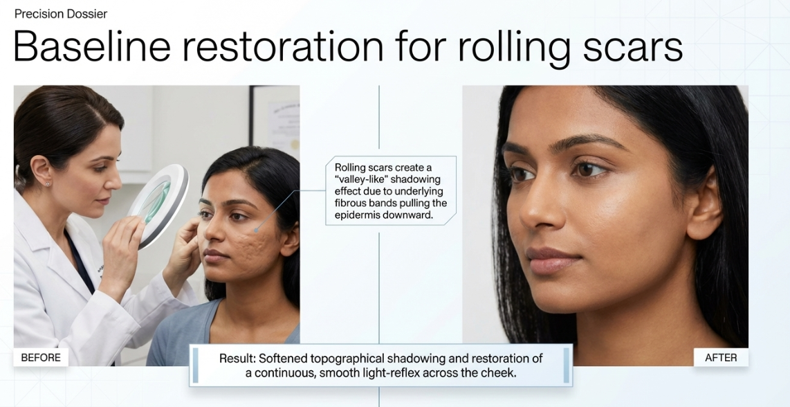 Dermatology acne scar consultation