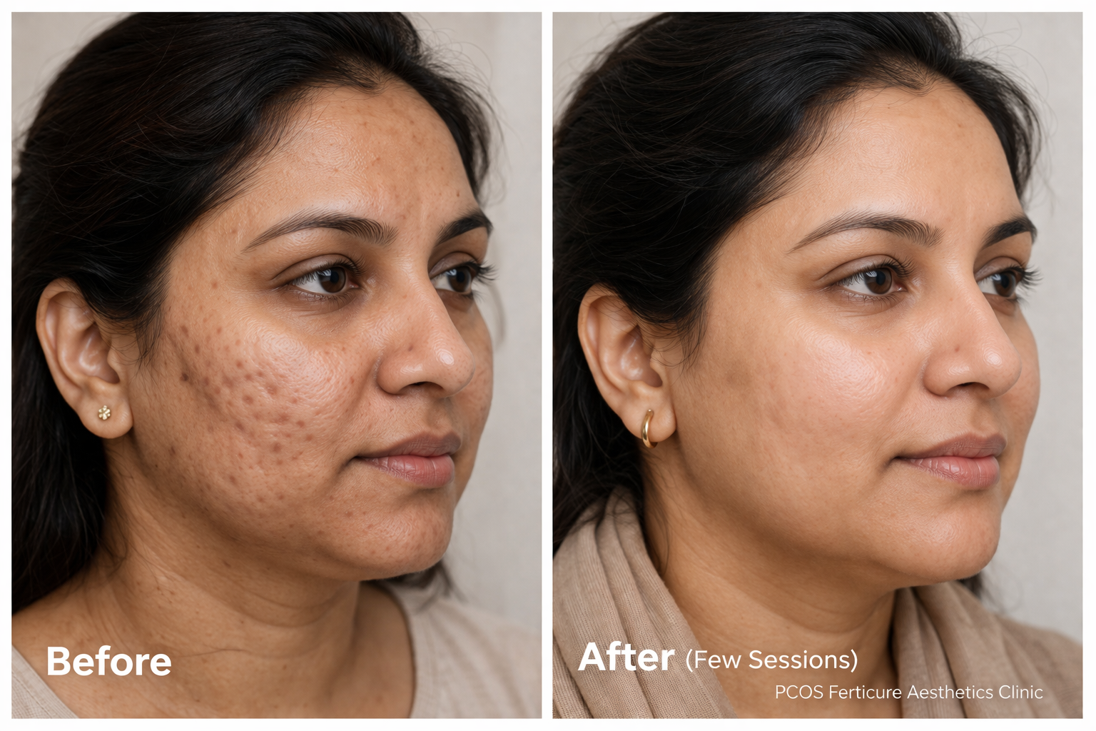 Acne scar texture improvement treatment