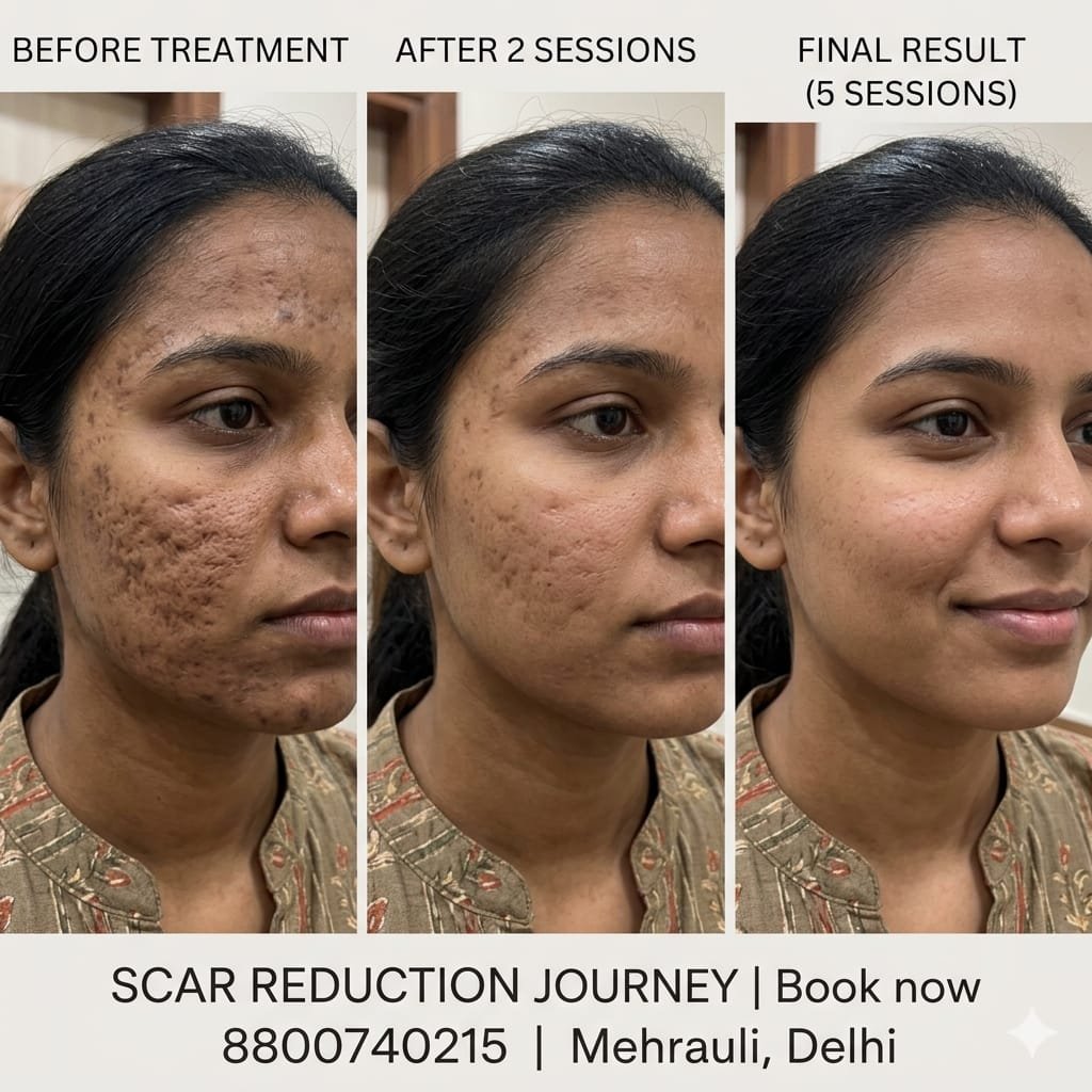Professional acne scar treatment