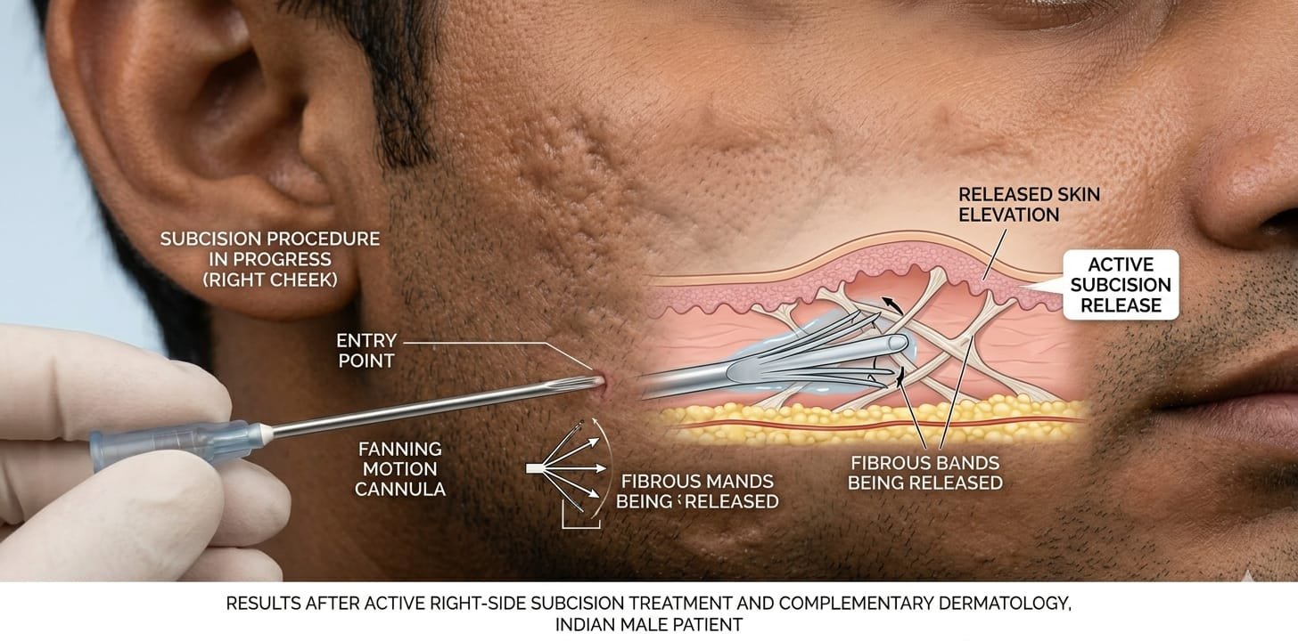 Subcision acne scar treatment