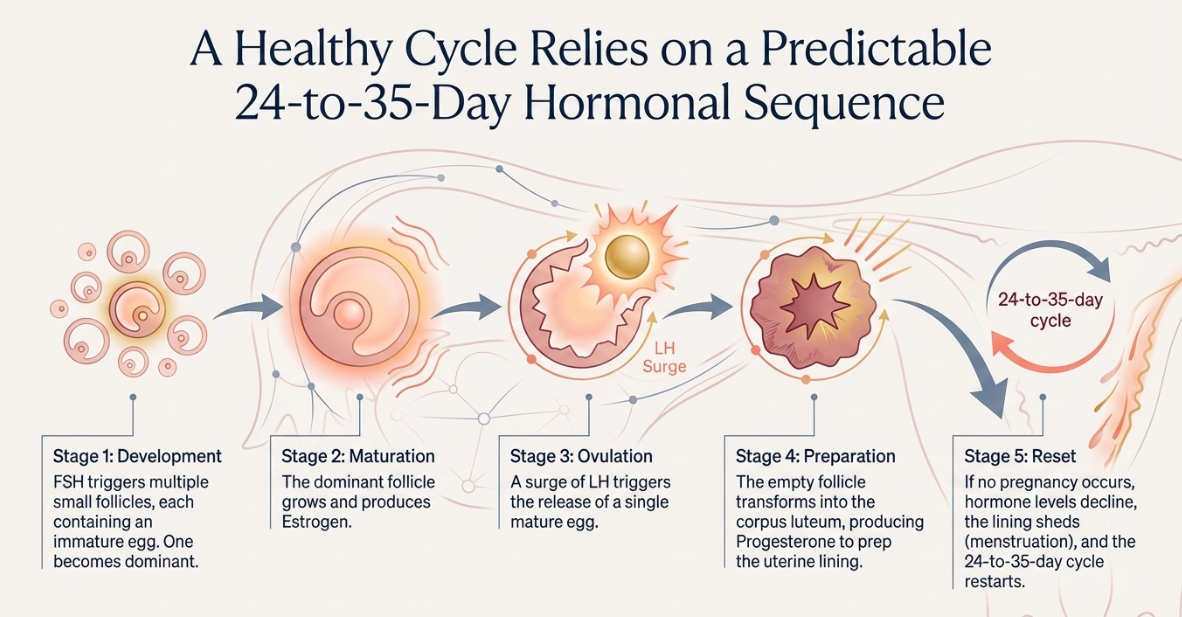 Comparison of healthy vs irregular cycle