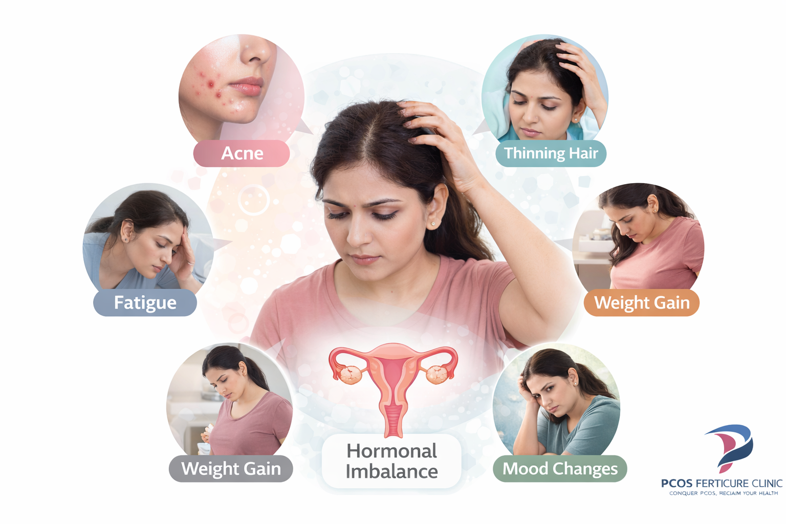 Hormonal imbalance effects in PCOD