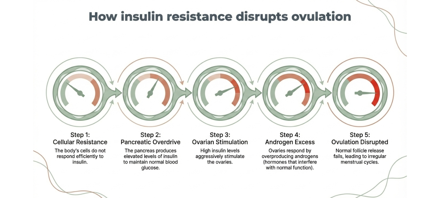 Insulin resistance affecting ovulation