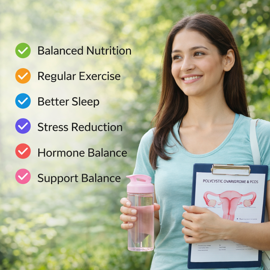 PCOS diagnosis and evaluation by Dr. Shabnam Sharjil at PCOS Ferticure Clinic including symptoms review, hormone tests and ultrasound guidance.