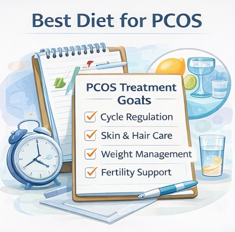 PCOS diagnosis and evaluation by Dr. Shabnam Sharjil at PCOS Ferticure Clinic including symptoms review, hormone tests and ultrasound guidance.