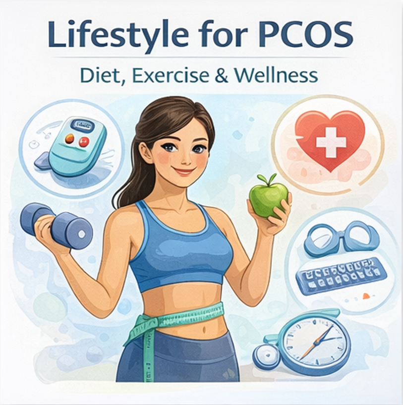 PCOS diagnosis and evaluation by Dr. Shabnam Sharjil at PCOS Ferticure Clinic including symptoms review, hormone tests and ultrasound guidance.