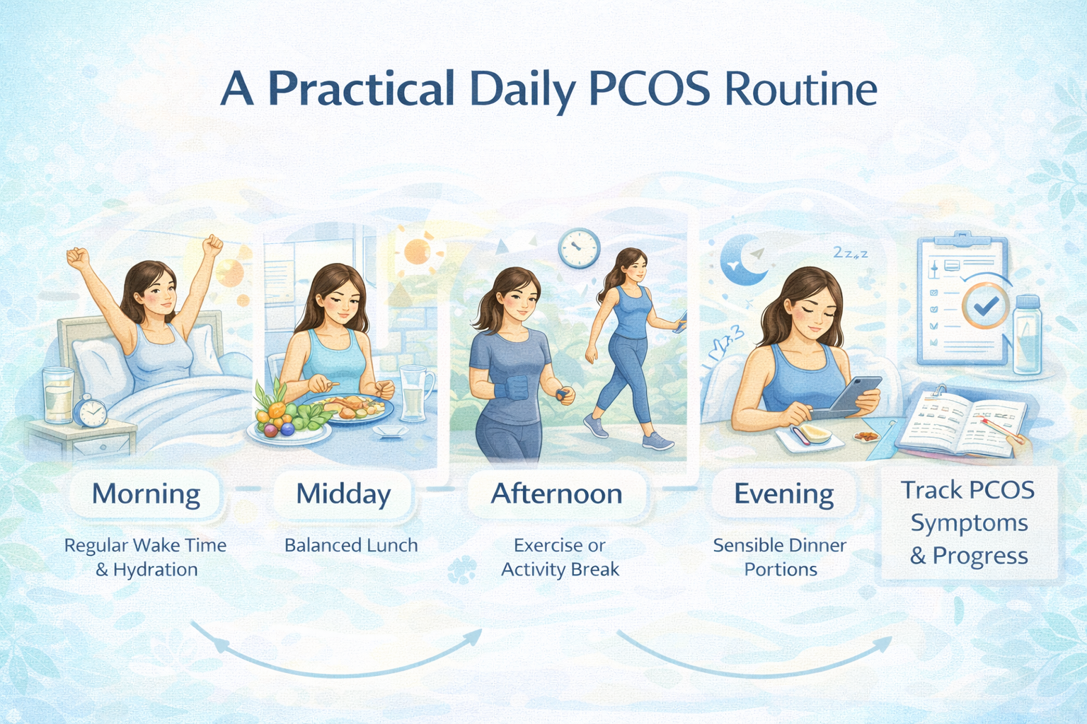 PCOS diagnosis and evaluation by Dr. Shabnam Sharjil at PCOS Ferticure Clinic including symptoms review, hormone tests and ultrasound guidance.