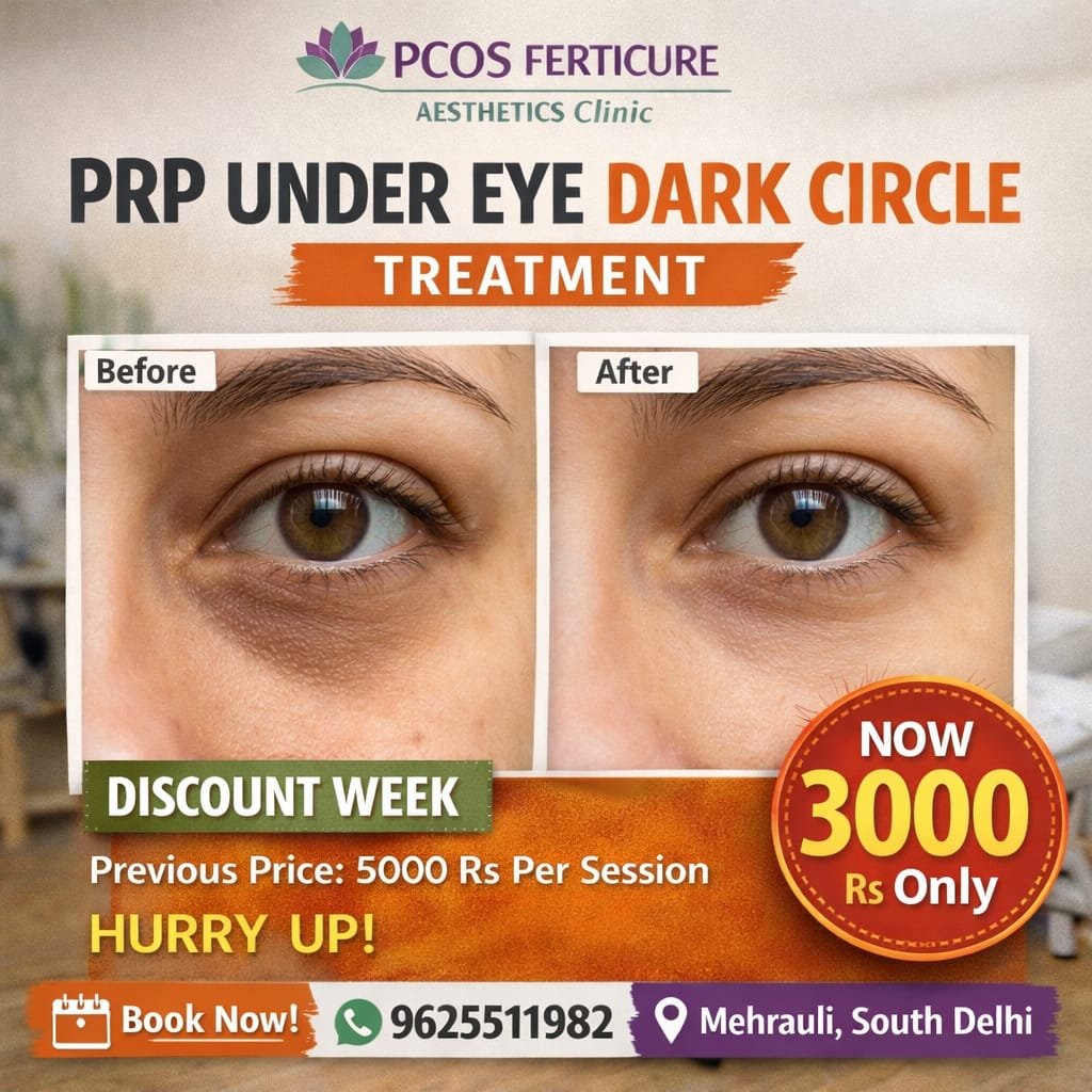 PRP under eye dark circle treatment in Delhi
