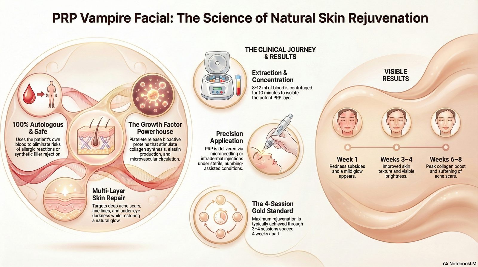 PRP facial treatment in Delhi showing platelet rich plasma application on face